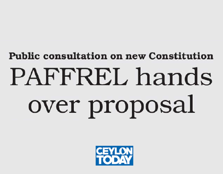 PAFFREL hands over proposal